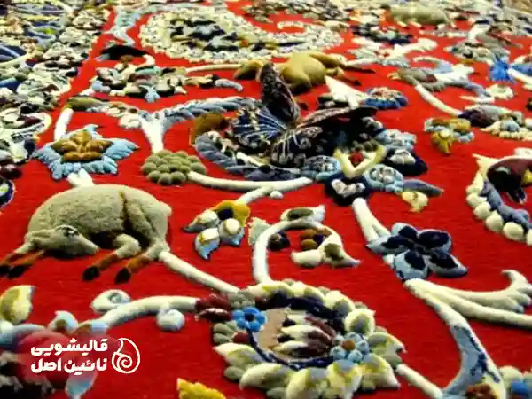 قالیشویی فرش گل برجسته